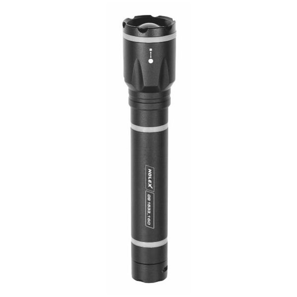 Đèn Pin LED, màu đen, kèm pin, Loại: 160