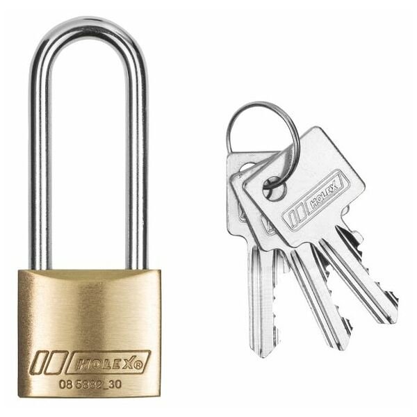 Khóa móc trụ với chìa riêng biệt, thân ⌀: 30mm