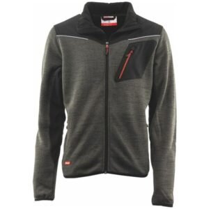 090645-3XL-jpg_600_b090645 Áo khoác dệt kim, xám đậm / đen / đỏ, cỡ Unisex: 3XL