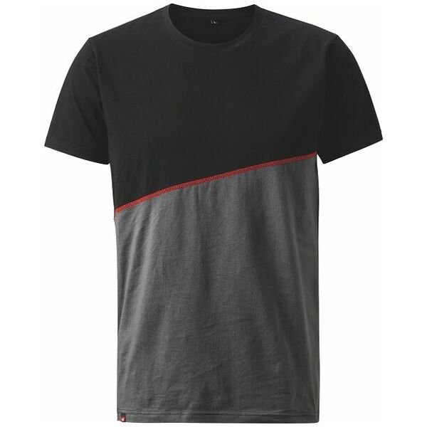 090654-L-jpg_600_b090654 Áo phông, xám đậm / đen / đỏ, Unisex size: L