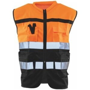 Áo Ghi Lê Phản Quang, Cam / Đen, Kích Cỡ Unisex: 3XL