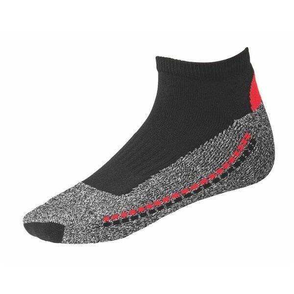 Tất chức năng, ngắn, đen / đỏ / xám, cỡ Unisex: 42-44