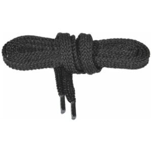 Dây giày dẹt, màu đen, chiều dài: 125cm