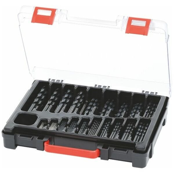 Bộ mũi khoan Jobber HSS số 114000 trong hộp, không phủ, Loại: 1-10C