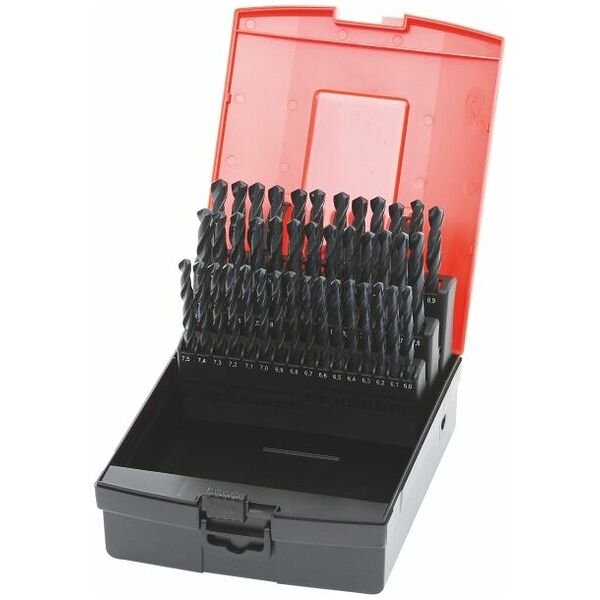 Bộ mũi khoan Jobber HSS số 114000 trong hộp, không phủ, Loại: 6-10