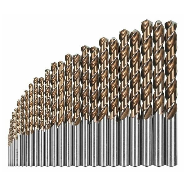 Bộ mũi khoan đuôi trụ HSS HOLEX CleverDrill số 114031 dạng bộ nạp lại, không phủ, Loại: 1-13