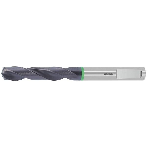 HOLEX Pro Steel solid carbide drill, plain shank DIN 6535 HE, TiAlN, ⌀ DC h7 (mm or inch): 3,3